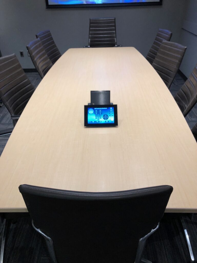 A nice clean setup for our client's boardroom